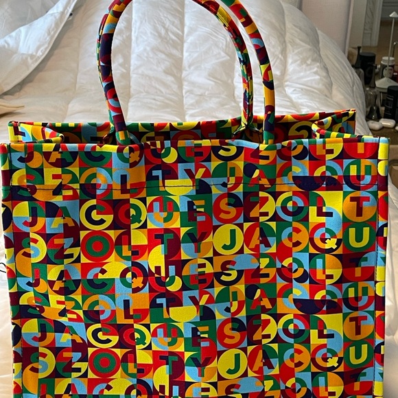 Jacques Folty Colorful Logo Tote Bag - Picture 6 of 7